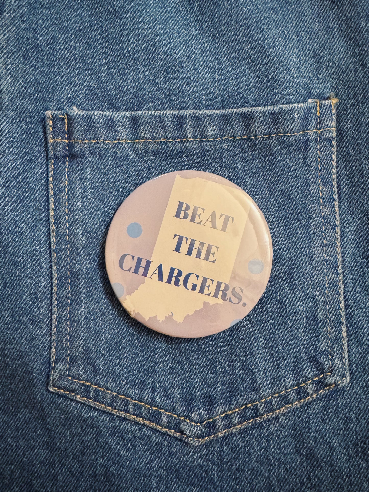 The Beat The Chargers Button