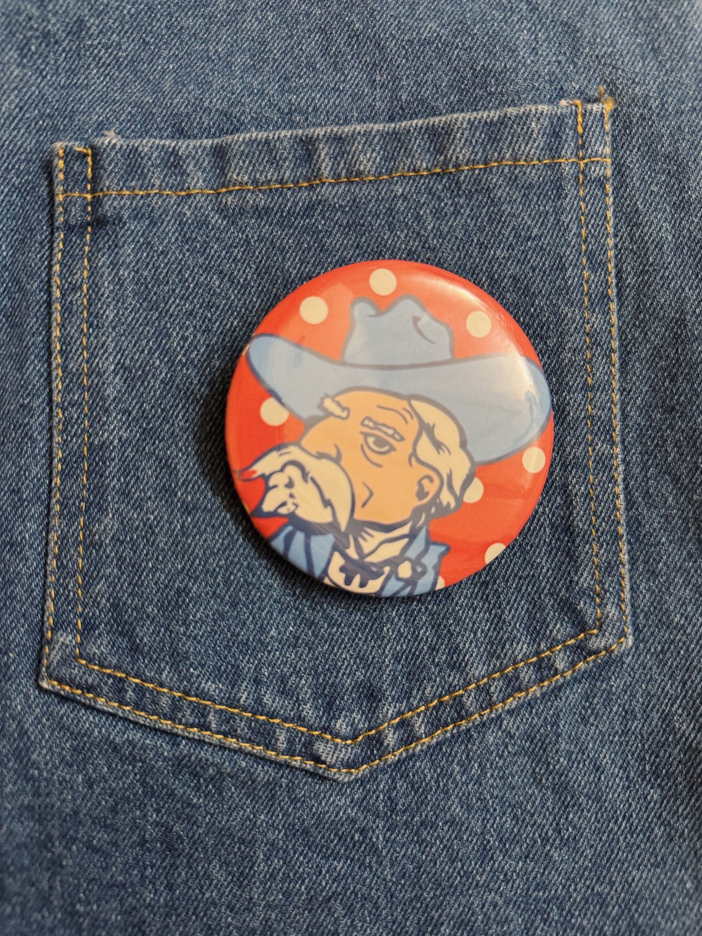 Rebel Head Button