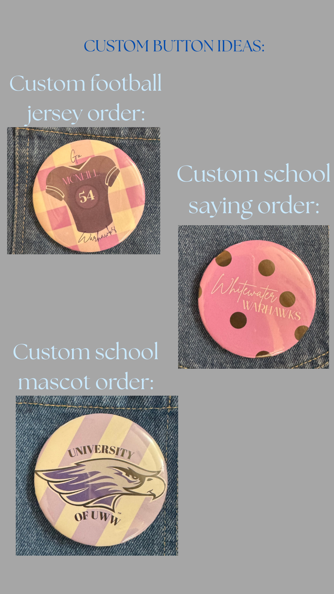 Custom Order Buttons!